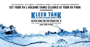 Greg & Tammy Cash of Kleen Tank on the Road No. 6. Call 256-668-0766 today!