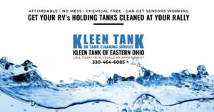 Kleen Tank of Eastern Ohio. Call 330-464-6085 to schedule an appointment at your rally.