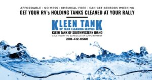 Call 208-412-0560 to schedule an RV waste tank cleaning with Kleen Tank of Southwestern Idaho