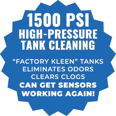 What the Kleen Tank service does.